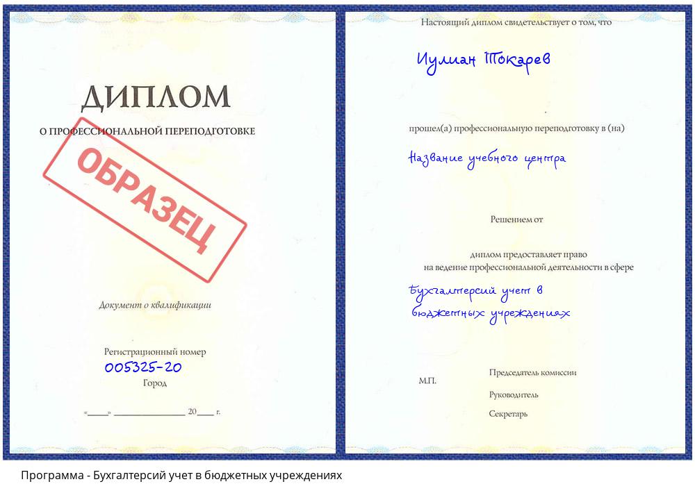 Бухгалтерсий учет в бюджетных учреждениях Ульяновск
