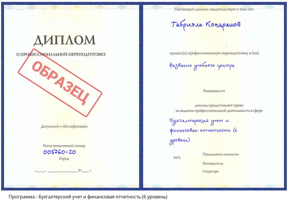 Бухгалтерский учет и финансовая отчетность (6 уровень) Ульяновск